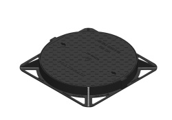 600mm Dia B125 Ductile Iron Cover & Frame